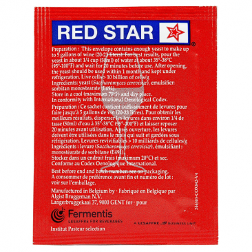 Red Star Premier Rouge (Formerly Pasteur Red) Wine Yeast