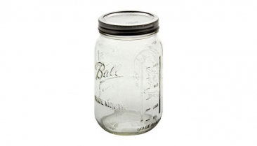 Ball 32 oz Wide Mouth Mason Jars with Lids and Bands - 4 Pack - Packed in North Mountain Supply ImpactGaurd Box - BPA-Free, Made in The USA – for Canning, Freezing, Storing, and More