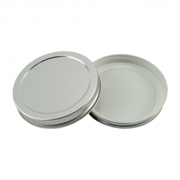 89-400 Silver Metal Lids (89mm)