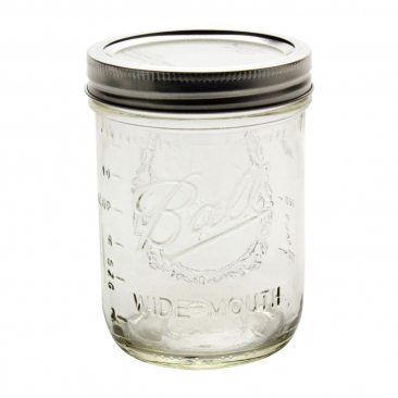 Ball 16 oz Wide Mouth Mason Jars with Lids and Bands - 6 Pack - Packed in North Mountain Supply ImpactGaurd Box - BPA-Free, Made in The USA – for Canning, Freezing, Storing, and More