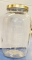 1 Gallon Glass Jar with Gold Metal Lug Lid