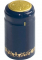 Blue with Gold Grapes PVC Heat Shrink Capsules - Case of 8000