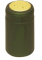 Metallic Solid Green PVC Heat Shrink Capsules - 30 pack