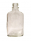 NMS 200ml Flint Glass Flask With Black Metal Caps - Case of 6