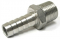 1/2" Male NPT to 3/8" Barbed Hose Fitting - Stainless Steel