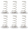North Mountain Supply Fermentation Spring Weight & Plastic Press (4" Diameter) - Keeps Food Submerged in The Brine - Set of 6