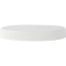 110mm 110-400 White Ribbed (Matte Top) Plastic Cap w/HIS for HDPE
