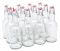 North Mountain Supply Clear 16 oz Glass Grolsch-Style Beer Bottles - With Ceramic Swing Top Caps - Case of 12