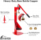 North Mountain Supply Heavy Duty Bench Bottle Capper - Compatible With 2 Sizes of Caps - All Metal - Professional Grade - Made in Italy
