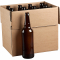 22 oz Amber Long Neck Beer Bottles - Case of 12