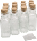 North Mountain Supply 16 Ounce Glass Muth Honey Jars - With Corks & Shrink Bands - Case of 12