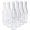 NMS 750ml Glass California Hock Wine Bottle Flat-Bottomed Cork Finish - Case of 12 - Clear/Flint