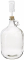 NMS 1 Gallon Glass Jug  With Handle, Rubber Stopper & 3-Piece Airlock