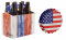NMS 6 Pack 12oz Beer & Soda Bottle Carrier - Weathered Boards American Flag - Pack of 10 With 144 Crown Caps
