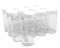 NMS 12 Ounce Glass Tall Straight Sided Mason Canning Jars - With 63mm White Plastic Sifter Lids - Case of 12