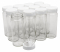 NMS 16 Ounce Glass Tall Straight Sided Mason Canning Jars - With 63mm White Plastic Sifter Lids - Case of 12