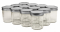 NMS 8 Ounce Glass Straight Sided Regular Mouth Canning Jars - Case of 12 - With Silver Lids