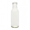 NMS 12 Ounce Glass Ring-Neck Sauce Bottle - With 38mm White Metal Lids - Case of 12