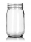 NMS 16 Ounce Glass Regular Mouth Mason Canning Jars - Case of 12 - No Lids