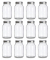 NMS 32 Ounce Glass Regular Mouth Mason Canning Jars - Case of 12 - With Silver Lids