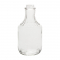 NMS 32 Ounce Glass Sauce Bottle - With 38mm Black Plastic Lids - Case of 12
