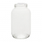 NMS 1/2 Gallon Glass Canning Jar With 83mm White Metal Lid - Set of 6