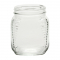 NMS 30.5 Ounce/2.5 LB Glass Wide Mouth Square Honey/Cracker/Storage/Canning Jars - With White Metal Lids - Case of 6