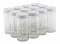 NMS 4 Ounce Glass Tall Straight Sided Spice/Canning Paragon Jars - Case of 12 - With 48mm White Lids