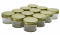 NMS 4 Ounce Glass Regular Mouth Mason Canning Jars - Case of 12 - With Gold Lids