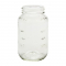 NMS 26 Ounce Glass Square Regular Mouth Mason Canning Jars - With Safety Button Lids - Case of 12 (Black Metal Lids)
