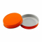 North Mountain Supply Regular Mouth Metal One Piece Mason Jar Lids - Flat Top  - Orange