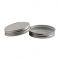North Mountain Supply Regular Mouth Metal One Piece Mason Jar Lids - Flat Top - Pack of 12 - Silver