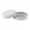 North Mountain Supply Regular Mouth Metal One Piece Mason Jar Lids - Flat Top - Pack of 12 - White