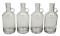 North Mountain Supply Glass Moonshine Jug 375ml for Wine/Spirits Bar Top Finish - Case of 4