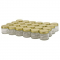 North Mountain Supply 2 Ounce Clear Glass Straight Sided Spice/Canning Jars - with 53mm Gold Metal Lids - Case of 24