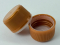 Plastic Lids for Maple Leaf Syrup Bottles [18-410, Gold, Plastic, 18mm]